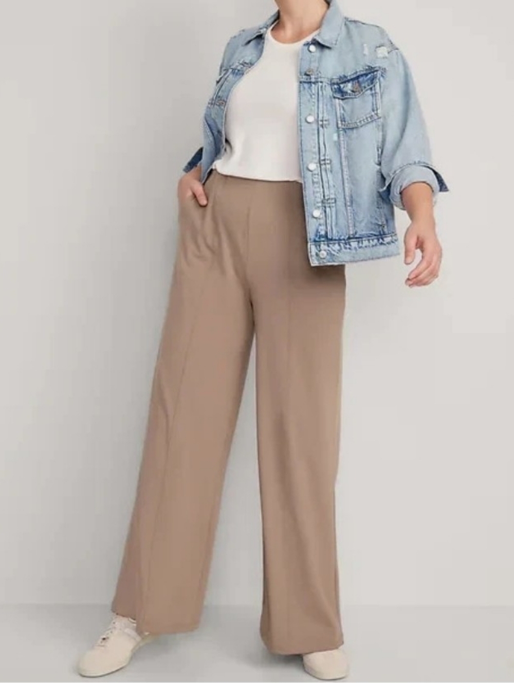 Old Navy Powersoft High Rise Wide Leg Pull On Pants - NEW